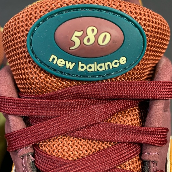 New Balance 580 Men’s Sneakers “ Washed Burgundy “ Shoe Size- 10 - Picture 9 of 11